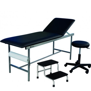 Kit mobilier de cabinet médical Holtex divan + tabouret + marchepied 2 marches
