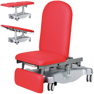 Fauteuil d'examen électrique Carina OVALIA V2 en 3 parties