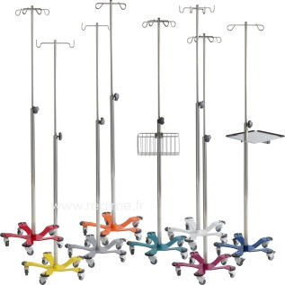 Pied porte sérum alourdi  9 coloris disponibles