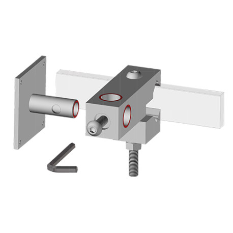 Adaptateurs De Rails Rehausseurs 20mm En Alliage Aluminium Pour Lampe Torche Optique - Montage Rapide - 4