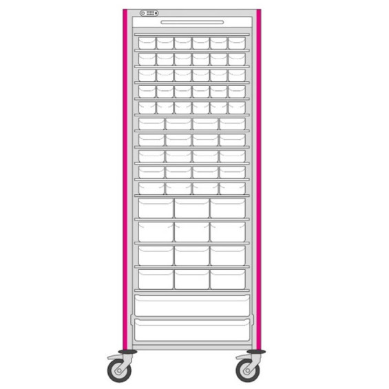 Armoire mobile stockage médicament Bacs tiroirs NEOP 600x400