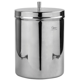 Boîte à coton en inox Holtex