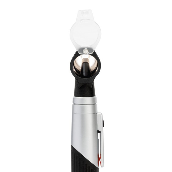 Mini Otoscope LED De Poche - Diagnostic Oreille, Ophtalmoscope - Noir - 7,5 Cm