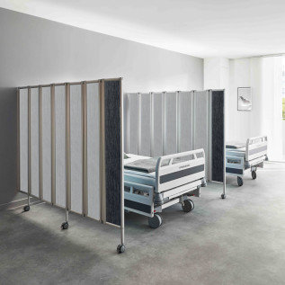 Paravent médical acoustique AFW ROPIMEX DIVI smart mural