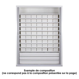 Armoire à Pharmacie Suspendue Bambelaa! 31.5x10x36 Cm - Verrouillable, étagère Intégrée, En Métal, Pour Rangement Médicaments Sécurisé