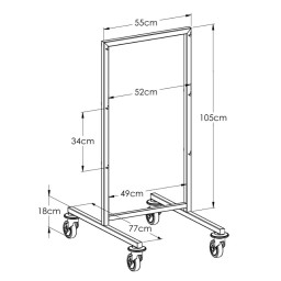 Dimensions chariot modulaire de stérilisation 2 faces 6 niveaux