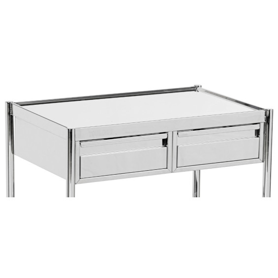 2 Tiroirs inox côte à côte pour guéridon Tourinox