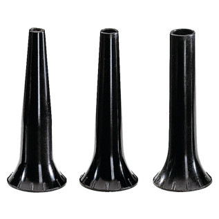 Lot de 3 spéculums auriculaires HEINE BETA 200 VET : Ø 4mm, Ø 6mm, Ø 9mm