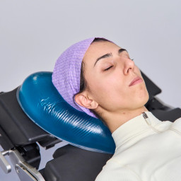 Cale tête ophtalmique en gel Klinigel™ en situation