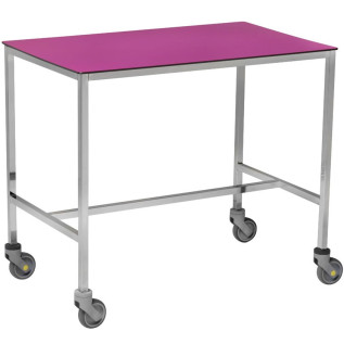 Table à instruments Tourinox 1 plateau résine 750x500 mm, REF 845 Table à instruments Tourinox 1 plateau résine 750x500 mm, REF 845