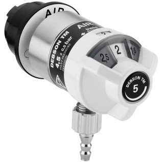 Débitmêtre Air médical 5 l/min DEBSON présenté ici avec tétine de sortie