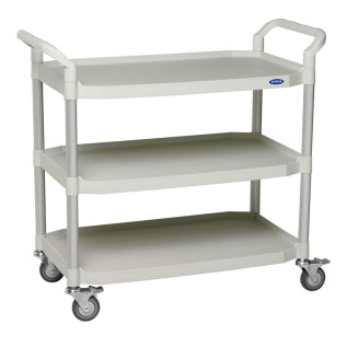 Chariot de service plastique 3 plateaux  grandes dimensions