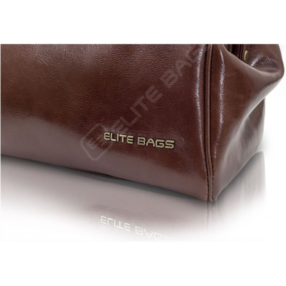Sac De Médecin En Cuir Vintage – Limoges, Marron, Poignée Et Intérieur Cuir, Taille Moyen