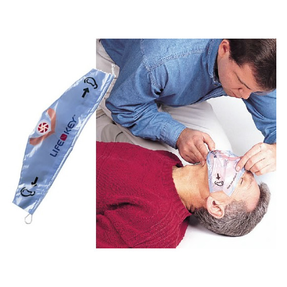 Kit De 10 Masques RCR De Premiers Secours Rouge – Valve Unidirectionnelle, Dimensions 5 X 5,5 Cm, Portable - 7