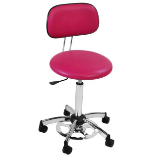 Tabouret commande au pied sur roulettes
