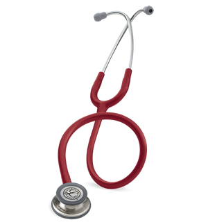 Présentation stéthoscope rouge